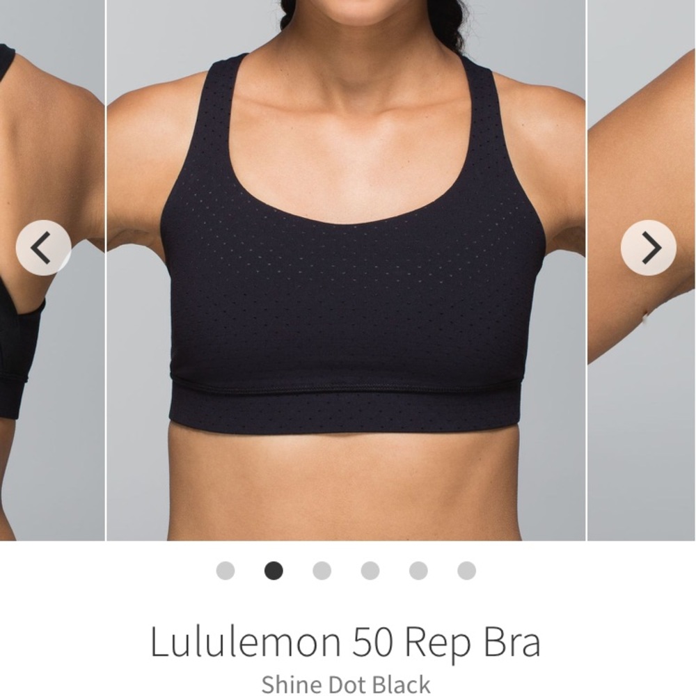 Lululemon 50 Rep Bra
Shine Dot Black